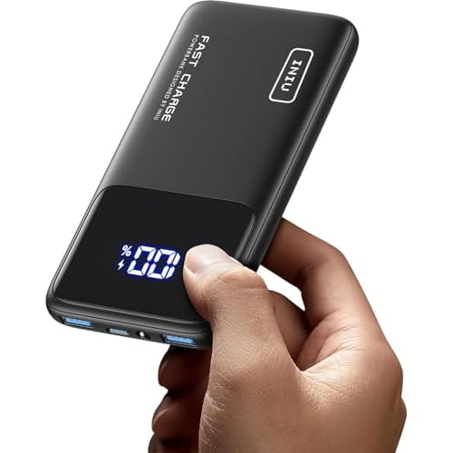 INIU Portable Charger, Slimmest Fast Charging 10000mAh USB C in/Out Power Bank, 22.5W PD3.0 QC4+ Battery Pack, Portable Phone Charger for iPhone 16 15 14 13 12 Pro Samsung S22 S21 Google Air