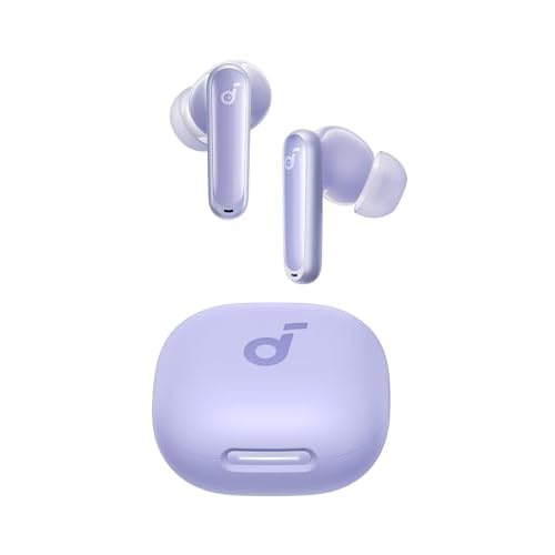 soundcore P40i by Anker, Wireless Earbuds mit Noise Cancelling, Adaptive Geräuschunterdrückung, BassUp, 60h Spielzeit, 2-in-1 Hülle und Smartphone-Ständer, IPX5, kabelloses Aufladen, Bluetoo