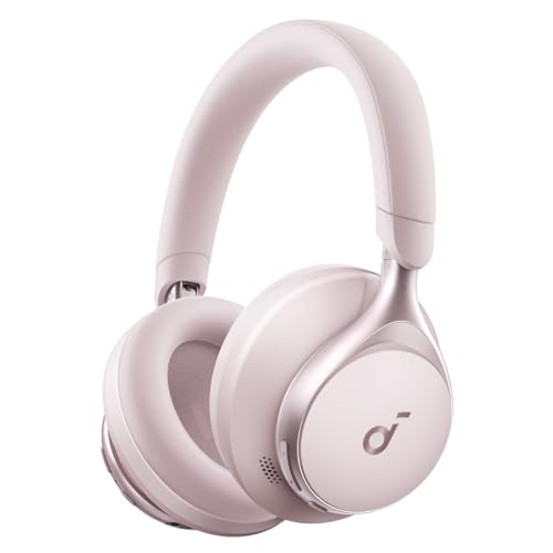 soundcore by Anker, Space One, Active Noise Cancelling Headphones, 2X Stronger Voice Reduction, 40H ANC Playtime, App Control, LDAC Hi-Res Wireless Audio, Comfortable Fit, Clear Calls, Bluet