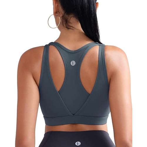 RUNNING GIRL Sports Bras for Women High Support,Molded Cup High Impact Sports Bra Racerback Workout Yoga Running Bra